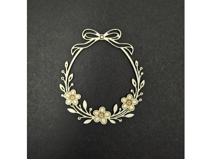 Hurá Papír - věneček s mašlí - velikonoční kartonové obrázky