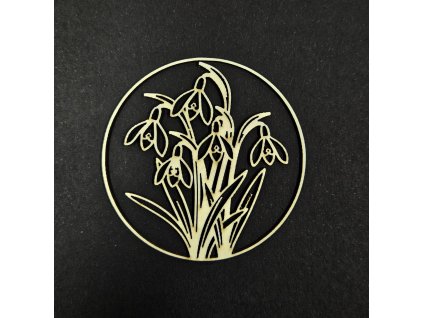 Hurá Papír - sněženky v kolečku - velikonoční kartonové obrázky