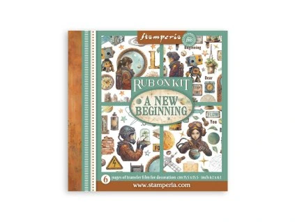 stamperia a new beginning rub on 155x155cm assortm