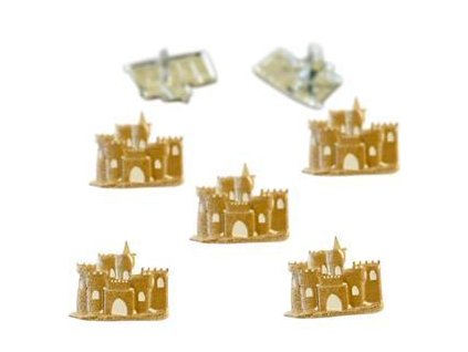 Eyelet Outlet - SAND CASTLE - 12 ks, brads