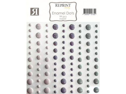 Reprint Enamel Dots Timeless puolihelmi 3D tarra