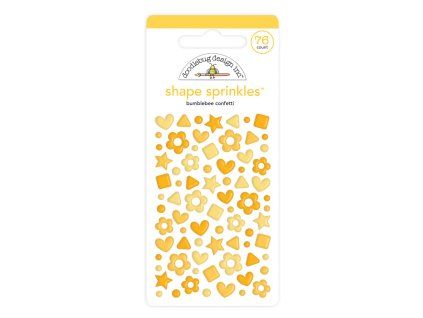 doodlebug design bumblebee confetti shape sprinkle