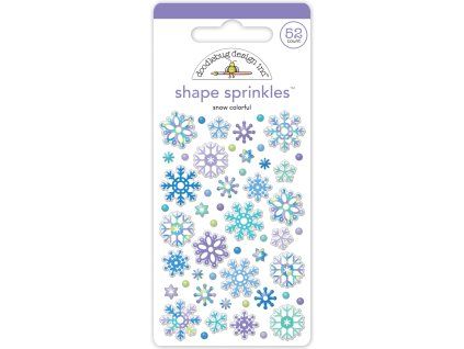 doodlebug design snow colorful shape sprinkles 834