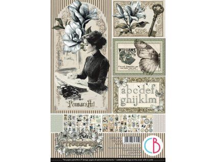 ciao bella typographic a4 creative pad 9pcs cbcl09