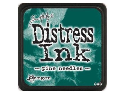 mini distress ink pine needles