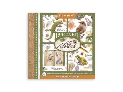 stamperia all around rub on x155x155cm assortment 6