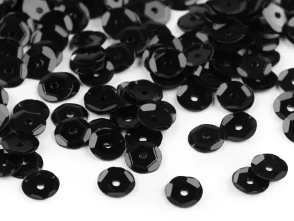 HP - lomenné flitry / černé - SEQUINS, "smetí" do chrastidel
