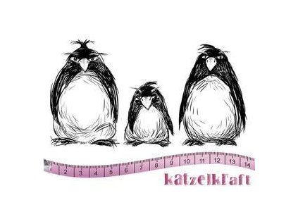 les pingouins grumpy format a6 tampon scrapbooking