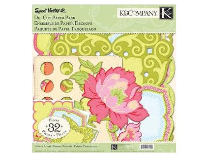 K&Company - SWEET NECTAR / DIE CUT PAPER PACK - výseky - 32 ks
