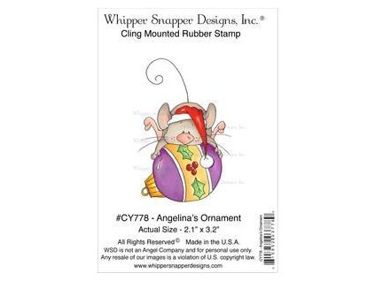 Whipper Snapper Designs - ANGELINA´S ORNAMENT - cling gumové razítko