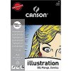 Canson - ILUSTRATION 250 gr/m2 - skicák na vybarvování fixy