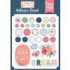 echo park little dreamer girl adhesive brads ld237