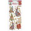 stamperia chipboard 15x30cm christmas patchwork df