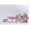 Hurá Papír - 3D / GRATULACE - vyřezávací kovová šablona do srojků Spellbinders, Big Shot a pod.