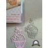 Couture Creations - CHERRY CUPCAKE - kovové vyřezávací šablony