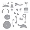 spellbinders dancin snowman etched dies s3 455
