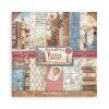 stamperia vintage library 12x12 inch paper pack sb