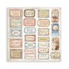 stamperia vintage library 12x12 inch paper pkack sb