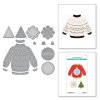 spellbinders stitched chdristmas sweater etched die