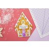 gemini shaped card base stampg die gingerbread hous
