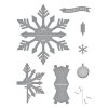 spellbinders pop up snowflake etched dies s6 212