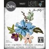 sizzix thinlits die by tim holtz brushstroke flowe