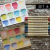 ranger tim holtz dddistress watercolor pencils kit 6