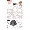 karin joan benny bear missees pets stamp die kj mb