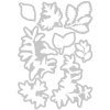 Sizzix - Die Forever Leaves (666706) - razítka + vyřezávací šablony do strojků