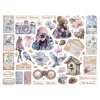 stamperia greate hfappiness dewdrops die cuts 53pcs