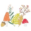 Sizzix / Thinlits - 665489 / WINTER NATURE / kytky a houby - vyřezávací šablony
