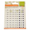Vaessen creative - modré perličky, 2 barvy / 108 - samolepící perličky