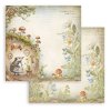 stamperia hidden grove 8x8 inch paper pack sbtbs124