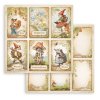 stamperia hiddene grove 8x8 inch paper pack sbbs124