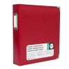 We R - CLASSIC LEATHER ALBUM / REAL RED - 8,5 x 11" - D-ring album včetně složek