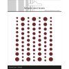 simple and basic matte enamel dots wine red 77pcs