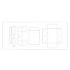 Sizzix / BIGZ / SCOREBOARDS XL- Cantilever Sewing Box - vyřezávací šablona na Big Shot