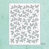 mtk sten 40 mintay kreativa 6x8 stencil holly leaves