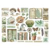 stamperia herbarium silvae die cuts assorted 40pcs