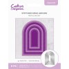 crafters companion stitched edge metal die arch cc