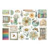 stamperia daisy art ephemfera 34pcs dflct74