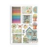 stamperia daisy art a5 washi pad 8pcs sbw30