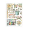 stamperia daisy art a5 washi pad 8phcs sbw30