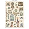 stamperia gardens of time junk journal stickxers ba