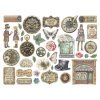 stamperia gardens of time die cuts azssorted 38pcs