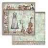 stamperia symphony 8x8 inch papedr pack by sara alc