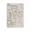 stamperia symphony a4 silicon mould musical instru