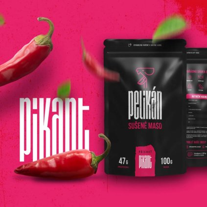 Hovězí jerky sušené maso Pelikán PIKANT (1)