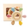 Montessori silikonové kousátko pro miminko – kroužek se zvířátky | Baby Teether Silicone Ring With Animals