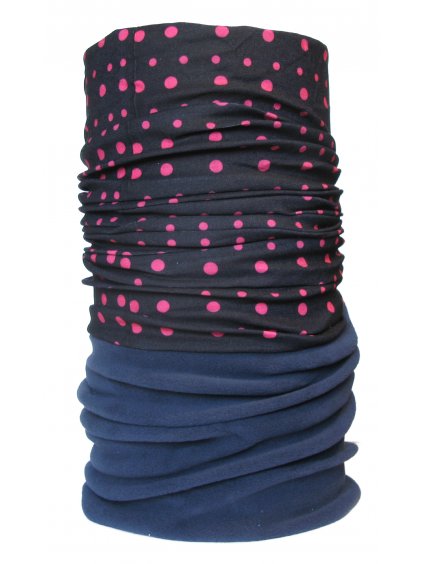 8483 dots blue zimni multifunkcni satek